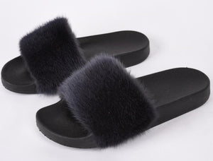 Mink Fur Sliders