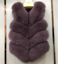 Load image into Gallery viewer, Four Row Fox Fur Gilets