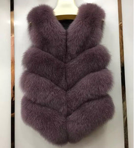 Four Row Fox Fur Gilets