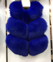 Load image into Gallery viewer, Three Row Fox Fur Gilets