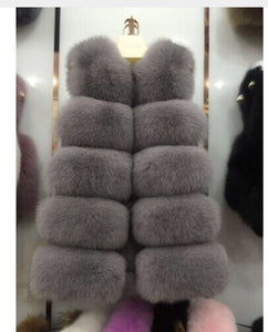 Five Row Fox Fur Gilets