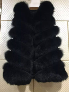 Six Row Fox Fur Gilets