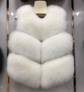 Three Row Fox Fur Gilets