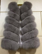 Load image into Gallery viewer, Six Row Fox Fur Gilets