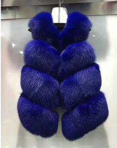 Four Row Fox Fur Gilets