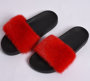 Mink Fur Sliders