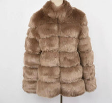 Load image into Gallery viewer, Long Faux Fur Coat