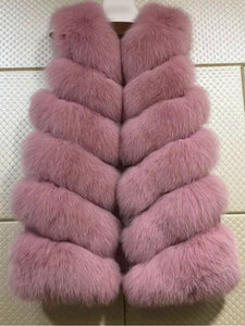 Six Row Fox Fur Gilets