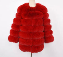 Load image into Gallery viewer, Seven Ring Fox Fur Coat