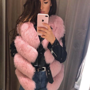 Four Row Fox Fur Gilets