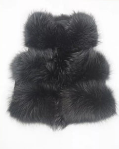 Three Row Raccoon Fur Gilets