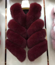 Load image into Gallery viewer, Four Row Fox Fur Gilets